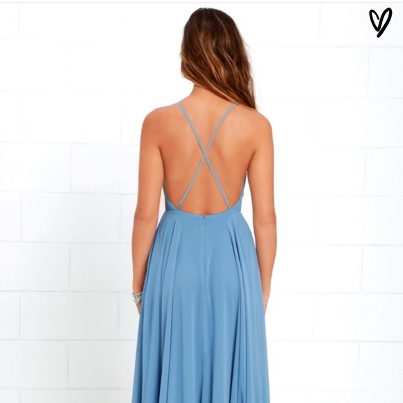 Mythical Kindof Love Slate Blue Maxi Dress - Picture 2 of 4